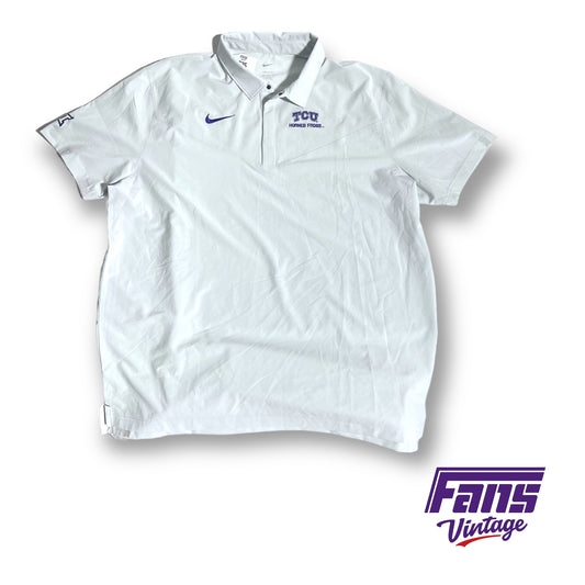 Nike TCU Football Coach Issue Sideline Polo - Matte "Tommy Bahama" Look/Feel
