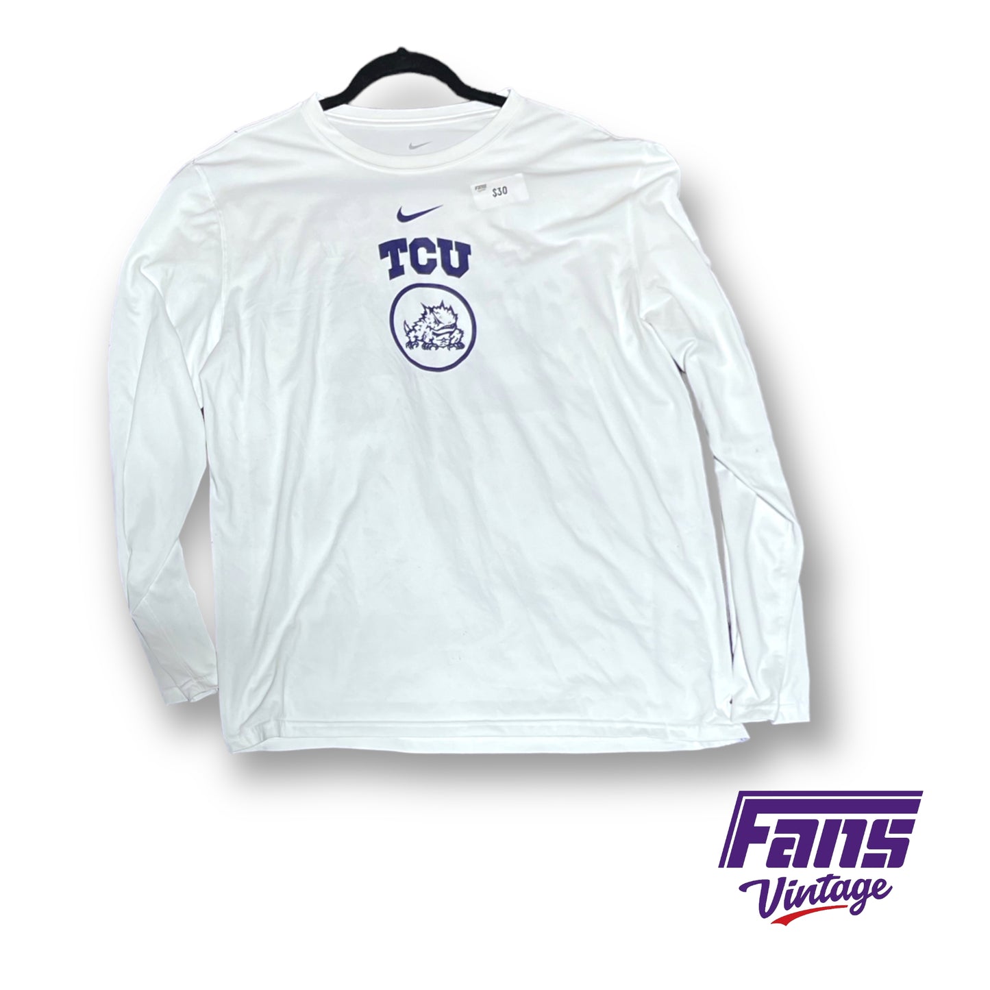 Nike TCU Basketball 'Dr. Cash' dri-fit long sleeve tee