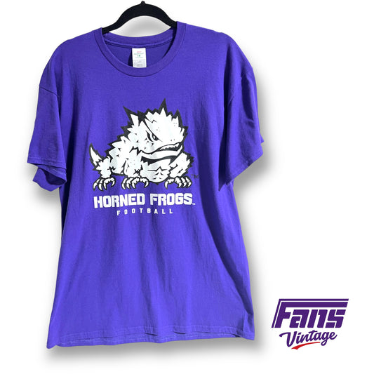 TCU Football t-shirt - Giant Horned Frog logo