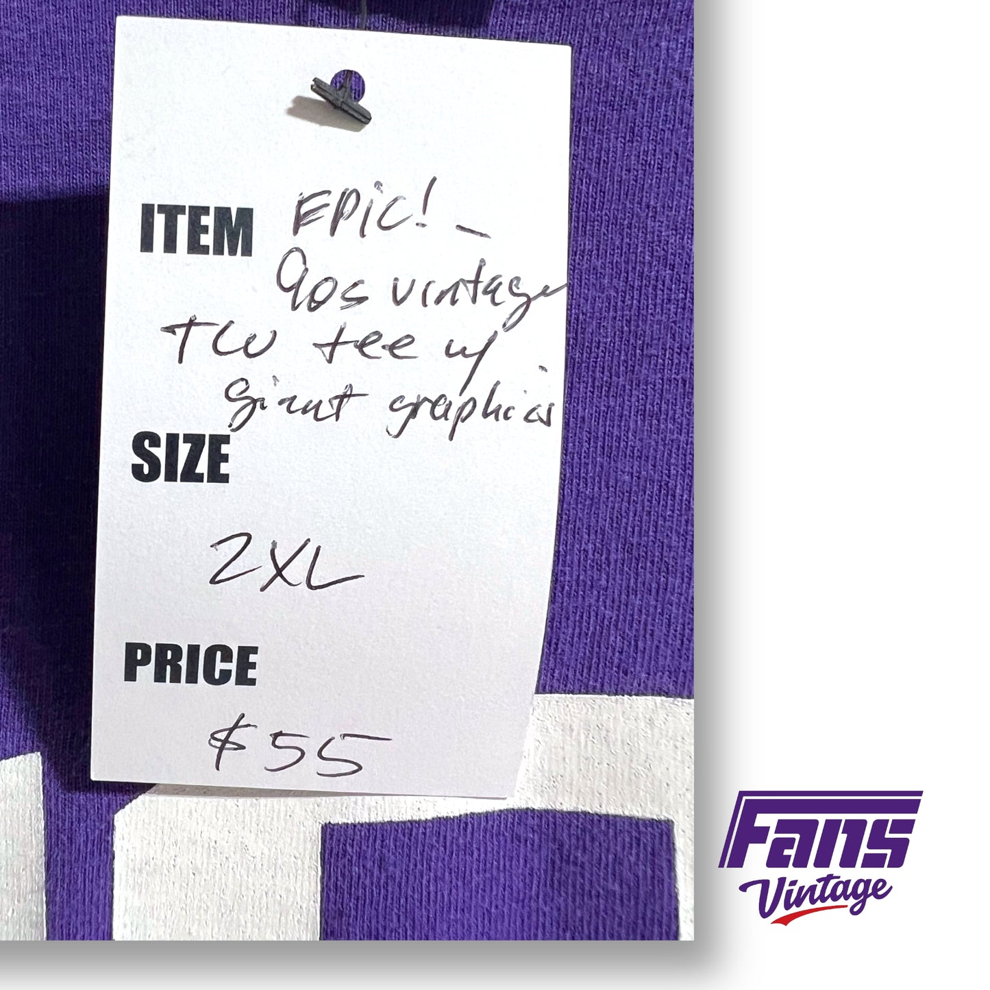 90s vintage TCU tee - Giant throwback Frog logo