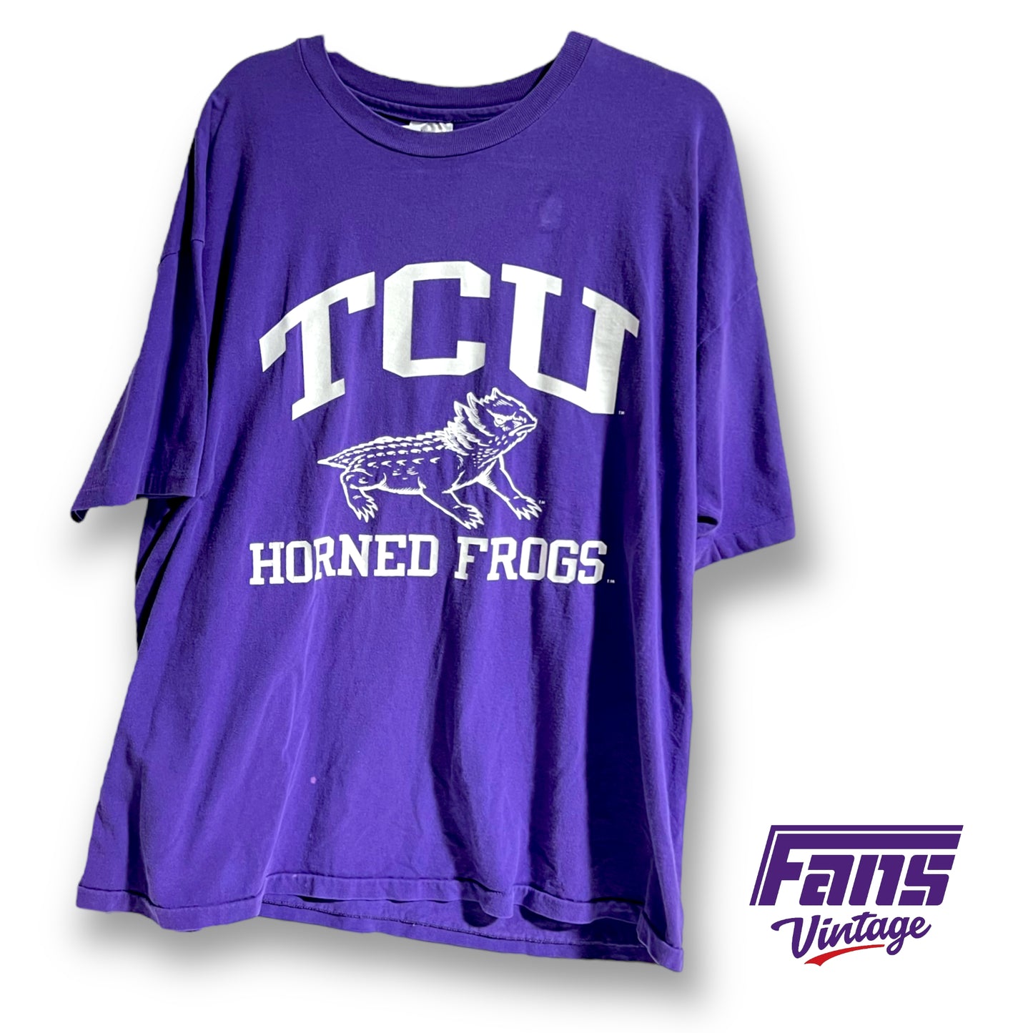 90s vintage TCU tee - Giant throwback Frog logo