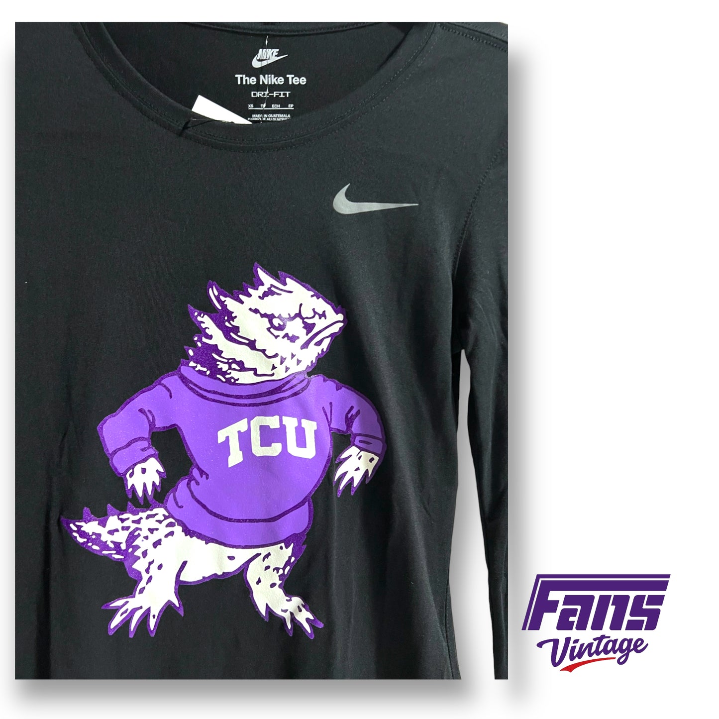 Nike Women's TCU throwback Frog long-sleeve tee