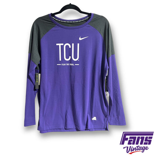 Nike TCU team issued dri-fit long sleeve tee