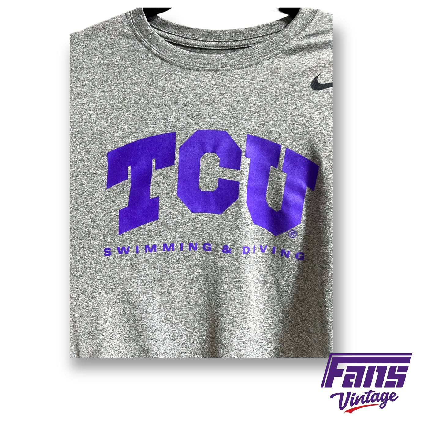 Nike TCU Swim team issued dri-fit tee