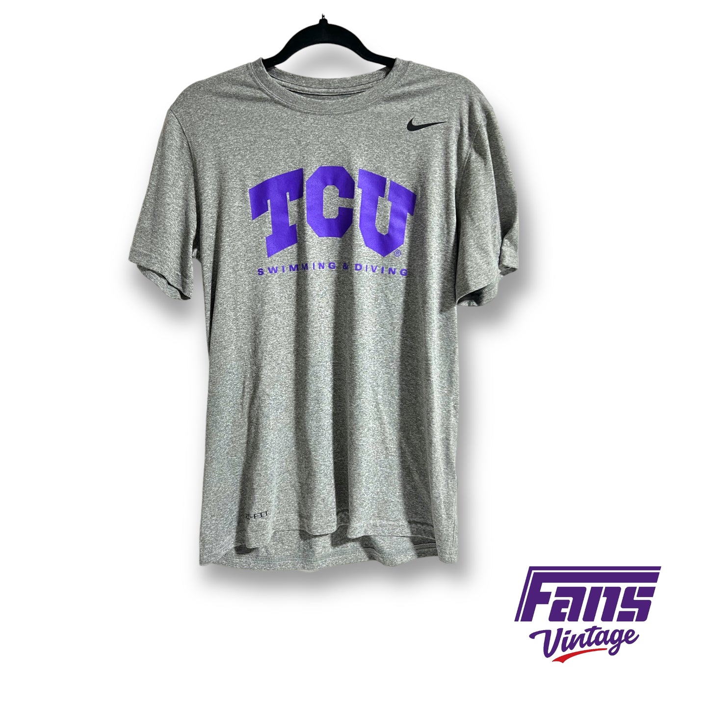 Nike TCU Swim team issued dri-fit tee