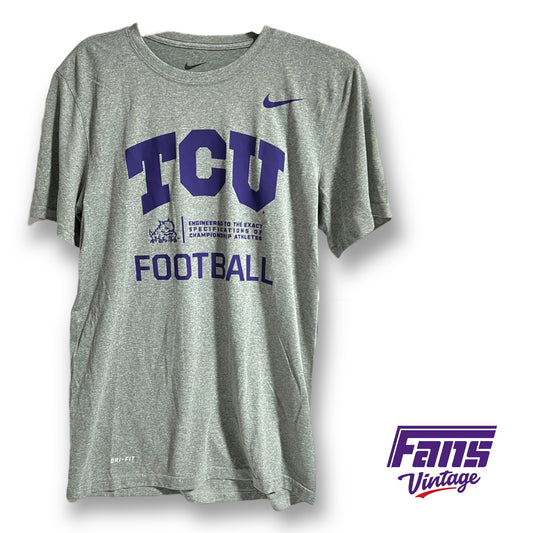 Nike TCU Football team issued dri-fit tee