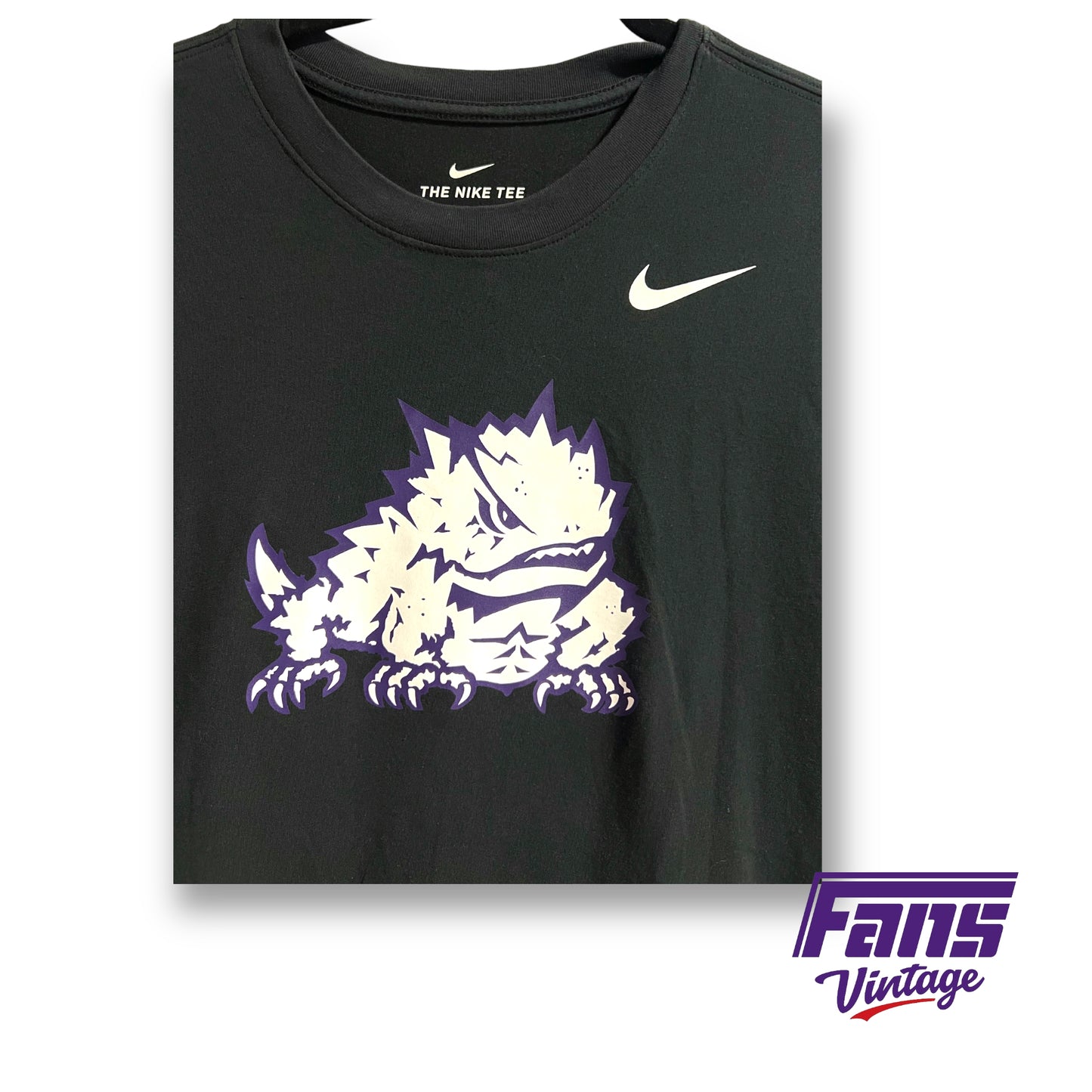 Nike TCU team issued dri-fit tee - Giant Horned Frogs logo