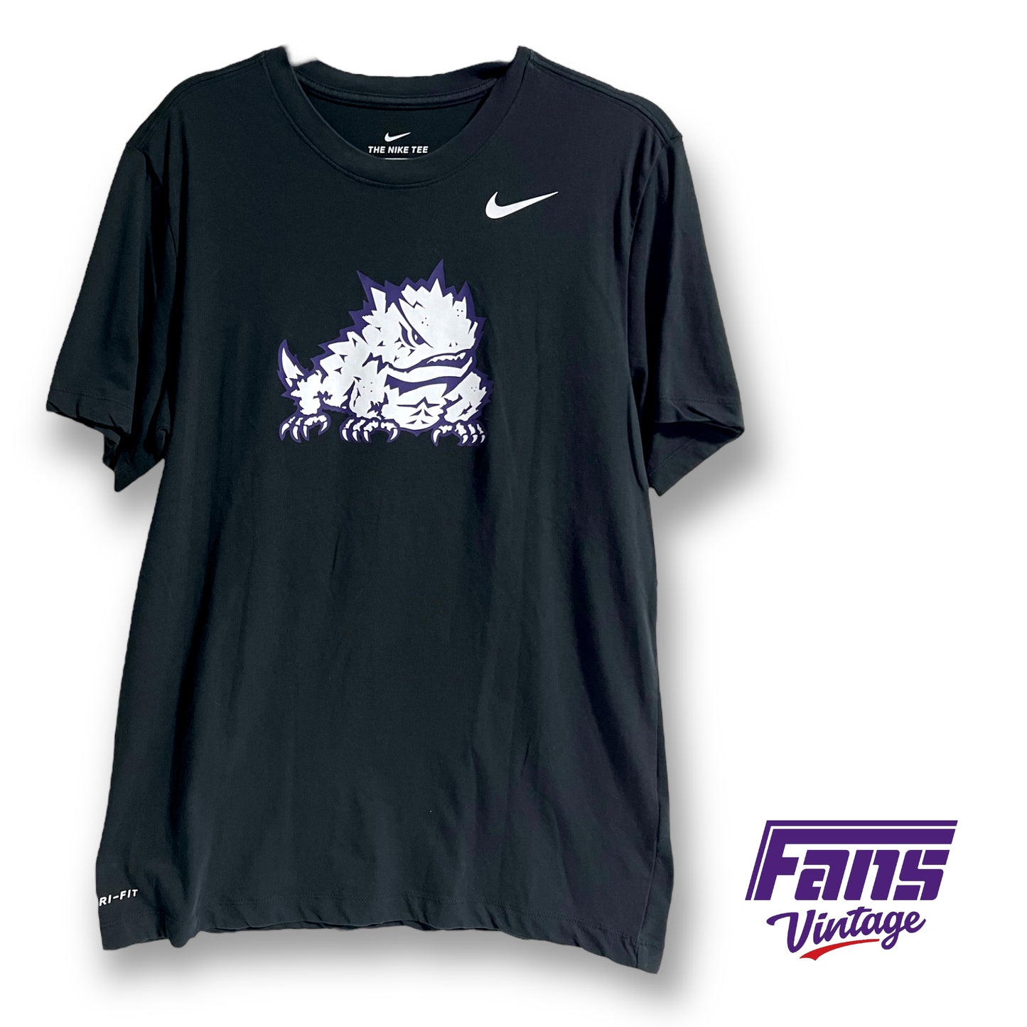 Nike TCU team issued dri-fit tee - Giant Horned Frogs logo