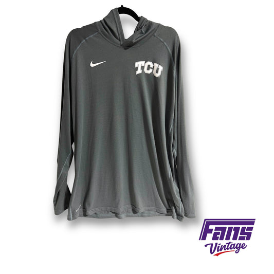 Nike TCU dri-fit long sleeve hoodie tee