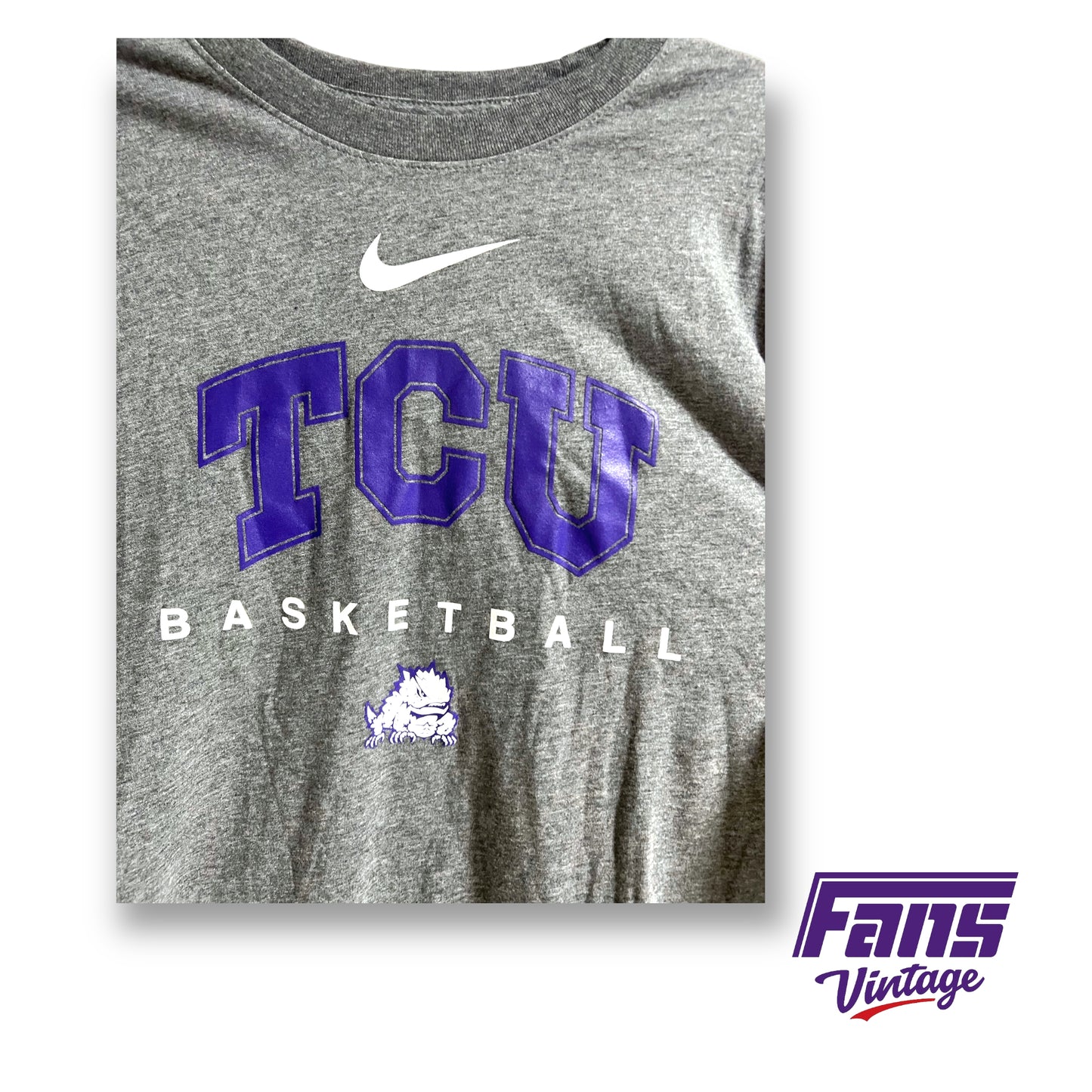 Nike TCU Basketball team issued dri-fit shirt