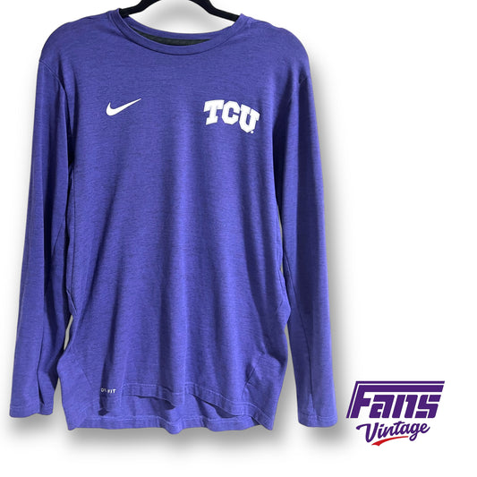 Nike TCU team issued long sleeve workout shirt