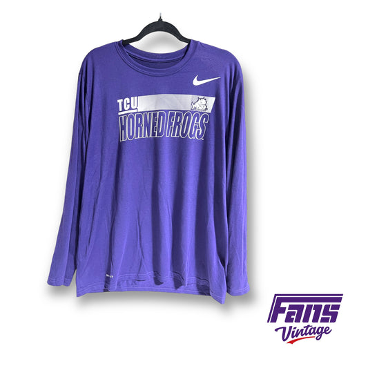 Nike TCU team issued long sleeve dri-fit shirt