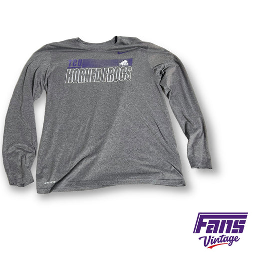 Nike TCU team issued long sleeve shirt