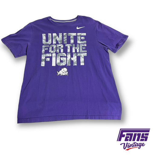 Nike TCU 'Unite for the Fight' tee - Frogskin lettering