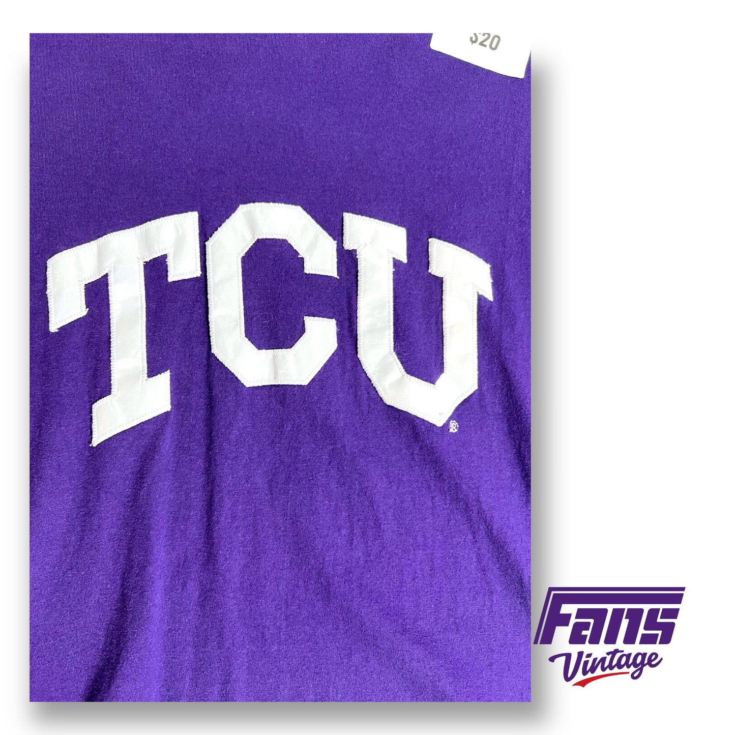 Vintage TCU t-shirt - Satin Letters