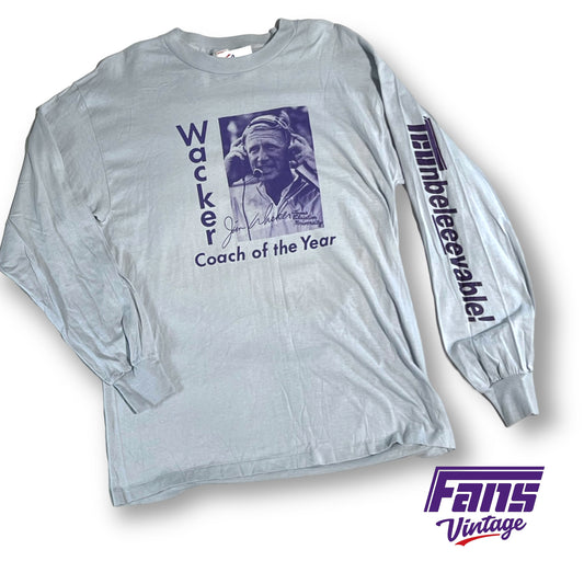 80s vintage TCU Jim Wacker long sleeve t-shirt - Grail