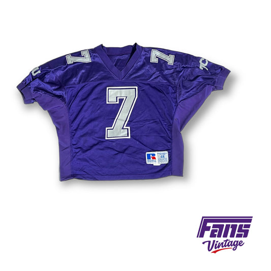 90's vintage TCU Football team issued cropped practice jersey