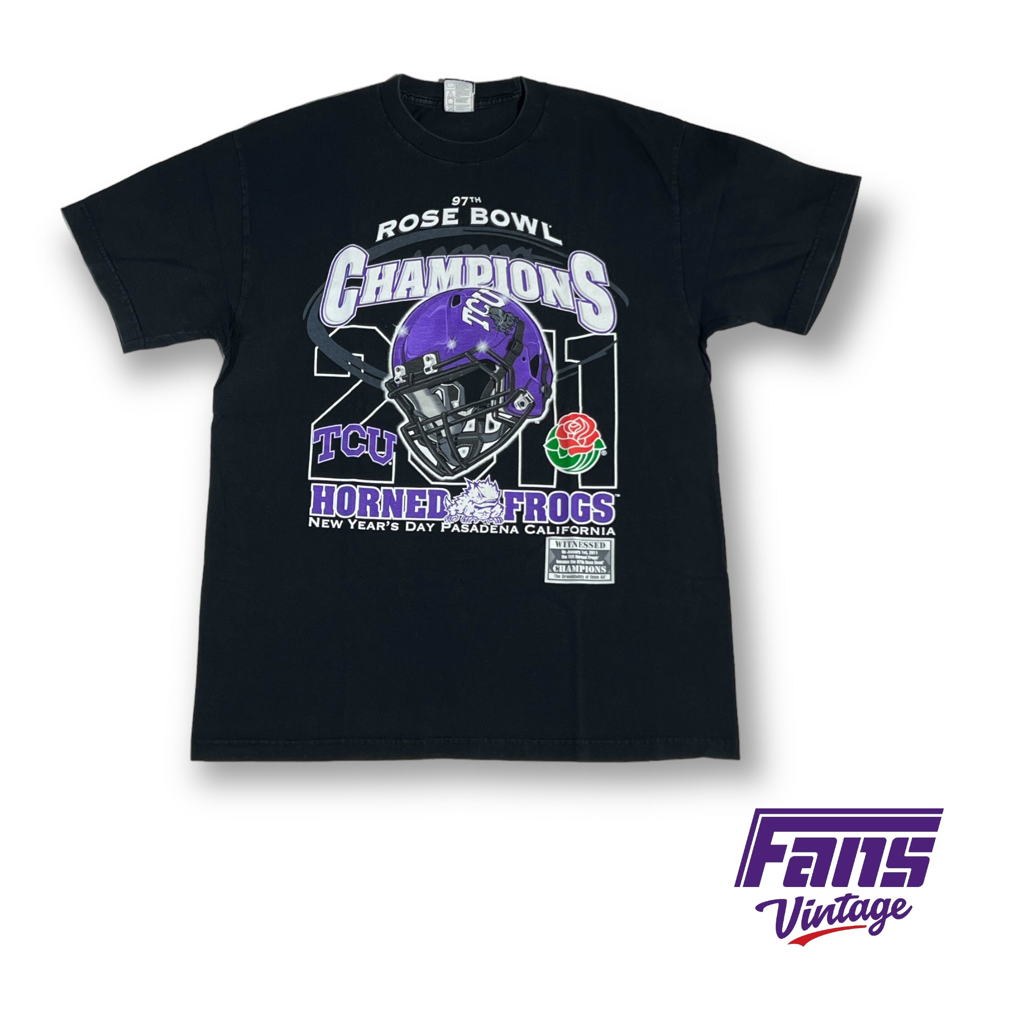 Epic TCU Football Rose Bowl champions t-shirt - Rare print – Fans Vintage