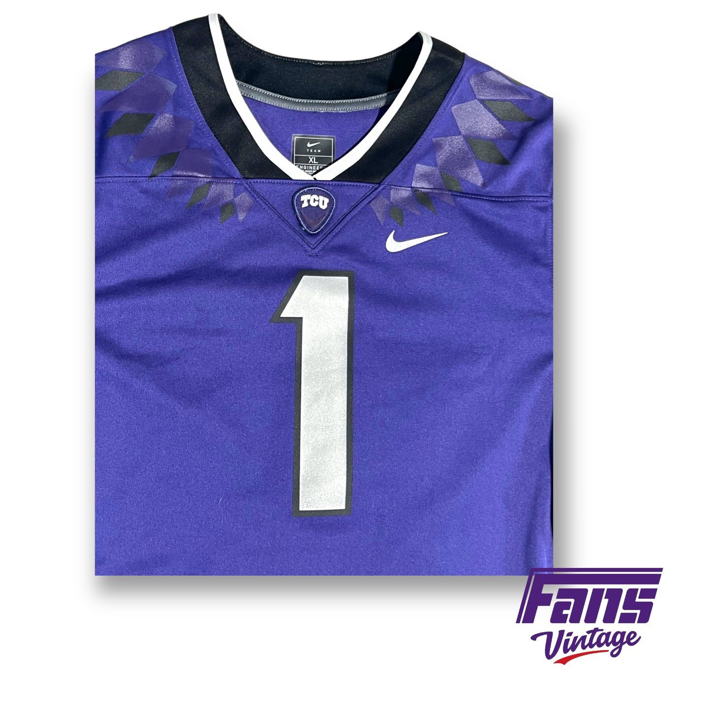 2021 Nike TCU Football "Black Panther" Purple home jersey