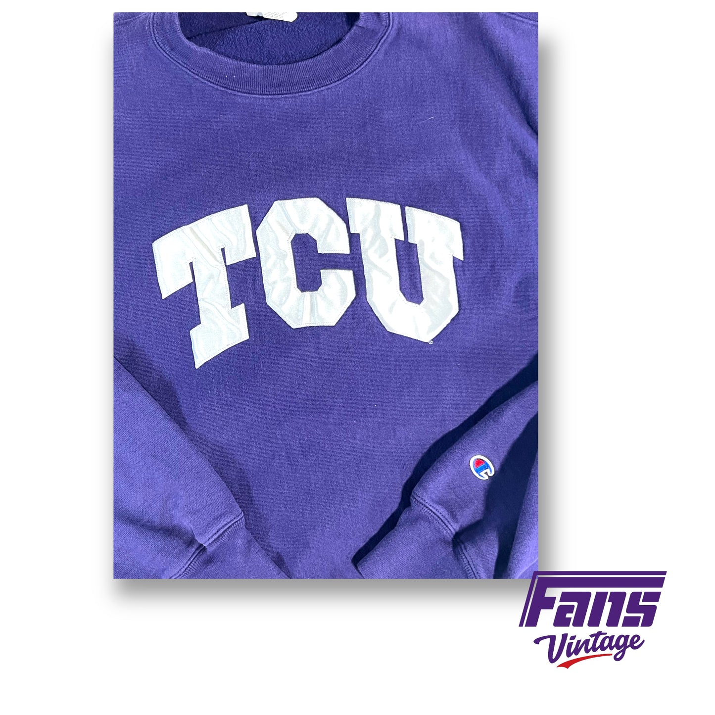 Vintage Champion TCU crewneck sweater