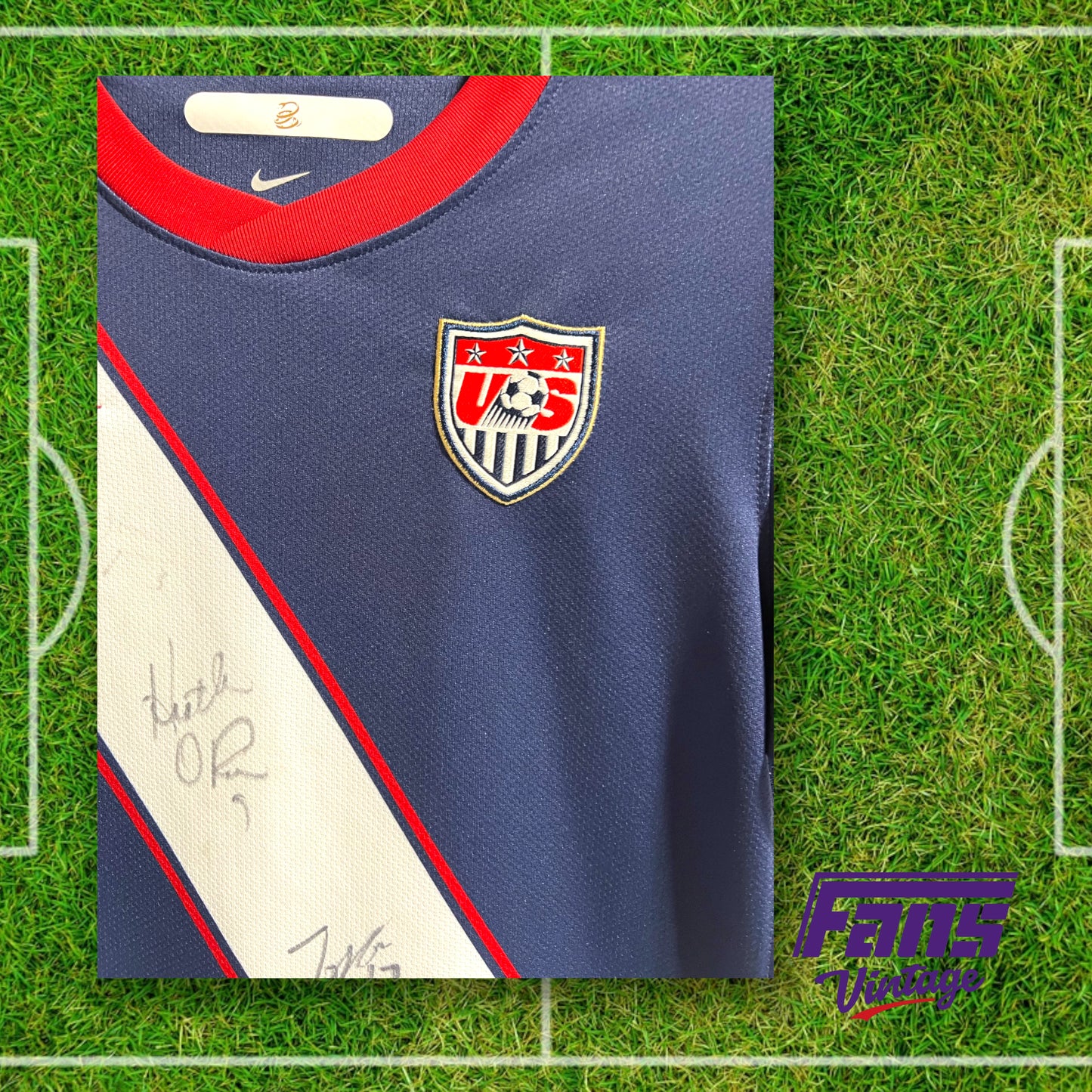 2010 USWNT 'Don't Tread on Me' autographed jersey