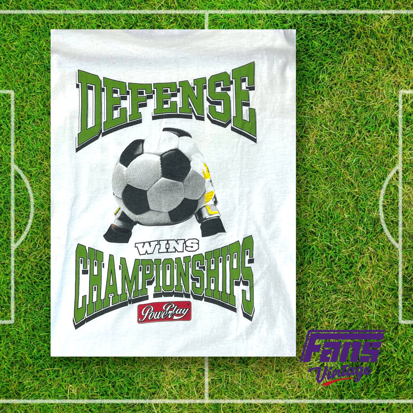 90s vintage Soccer doubled sided t-shirt