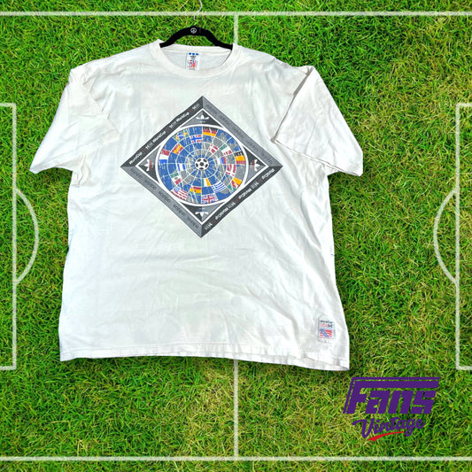 90s vintage Adidas World Cup Flags t-shirt