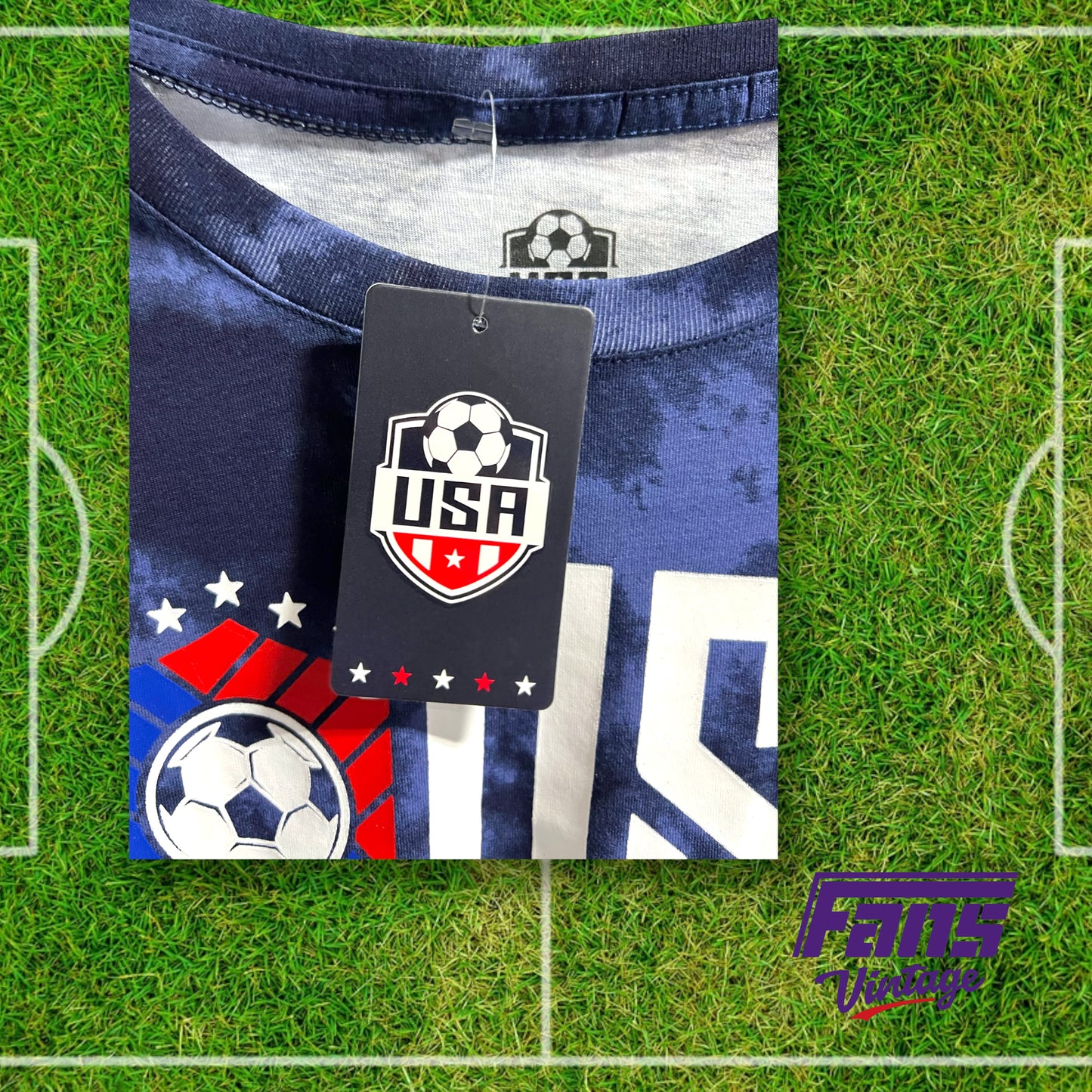 USA Soccer sleeveless tie-dye shirt