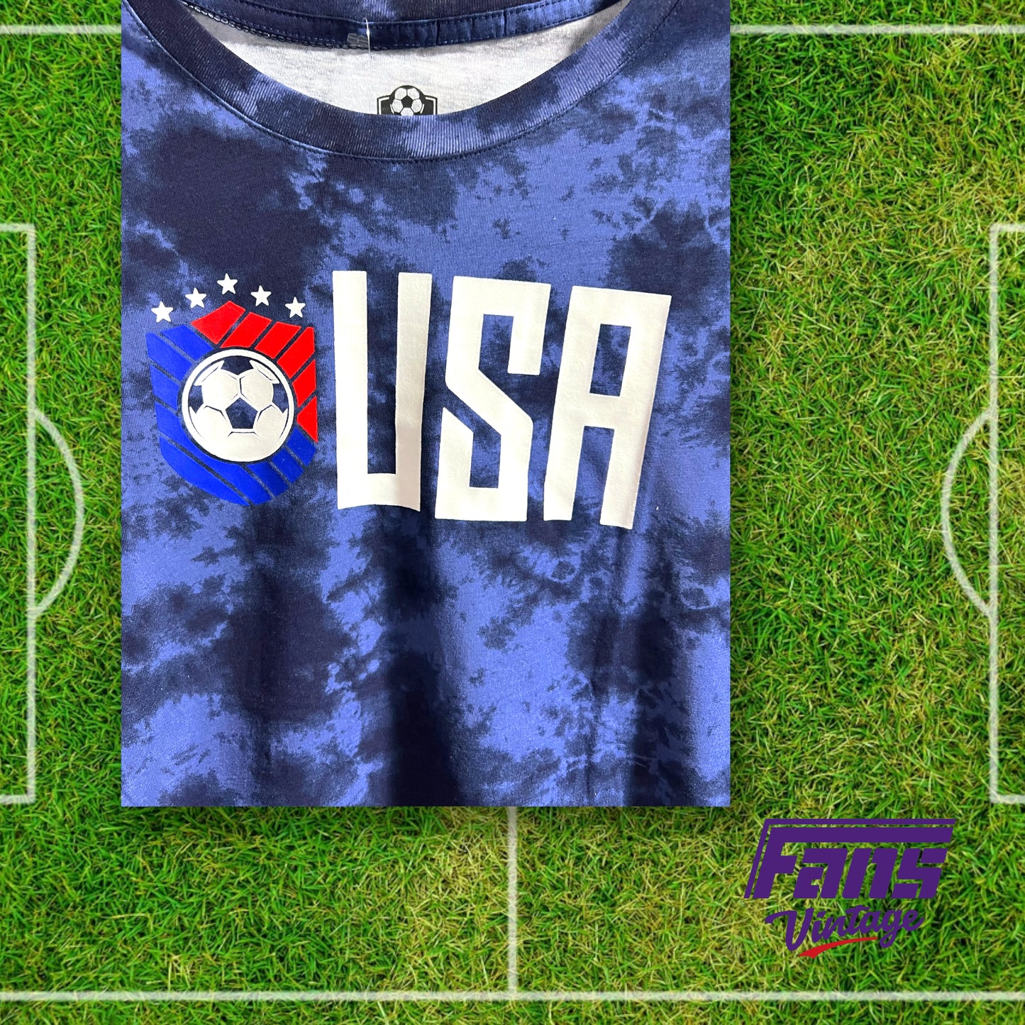 USA Soccer sleeveless tie-dye shirt