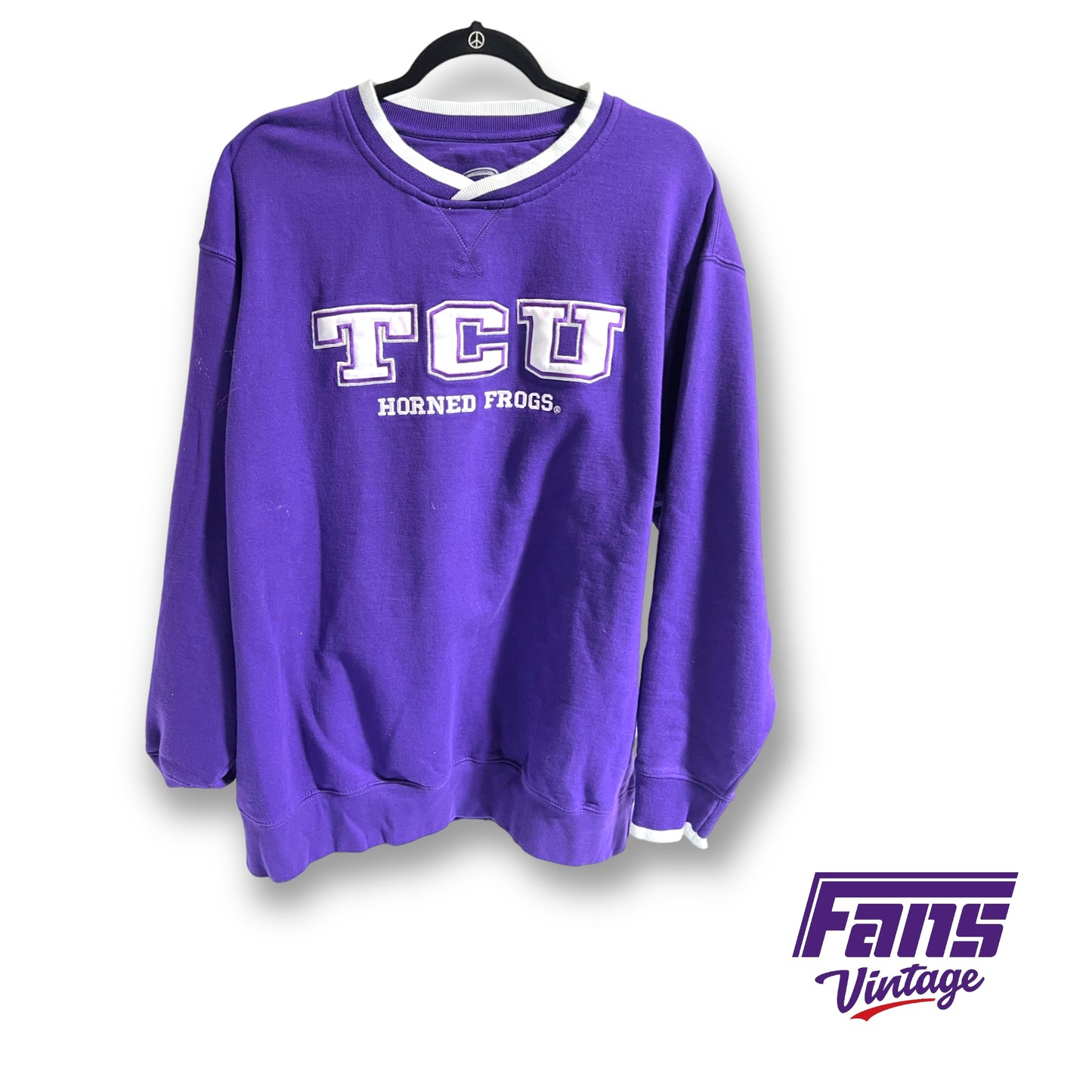 Vintage TCU ringer crewneck sweater