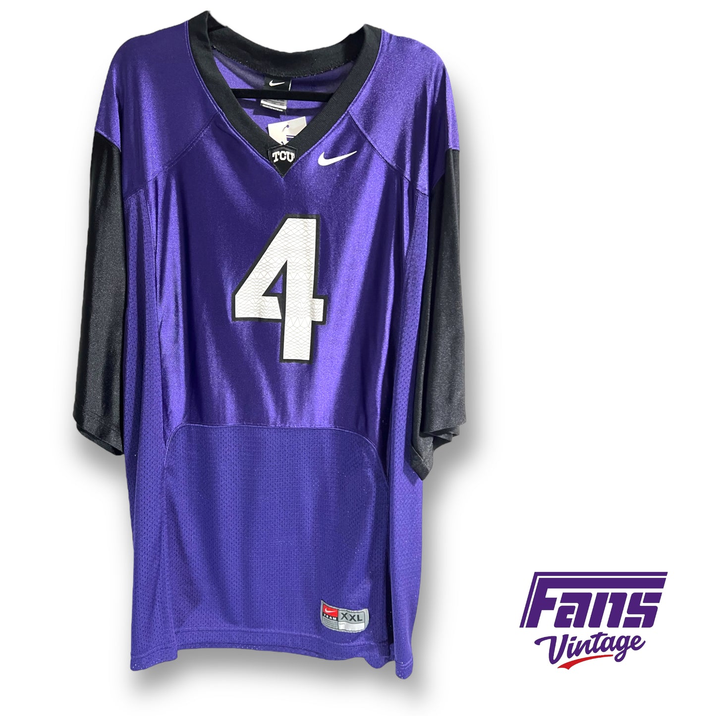 2012 Nike TCU Football #4 replica jersey - Frogskin Numbers