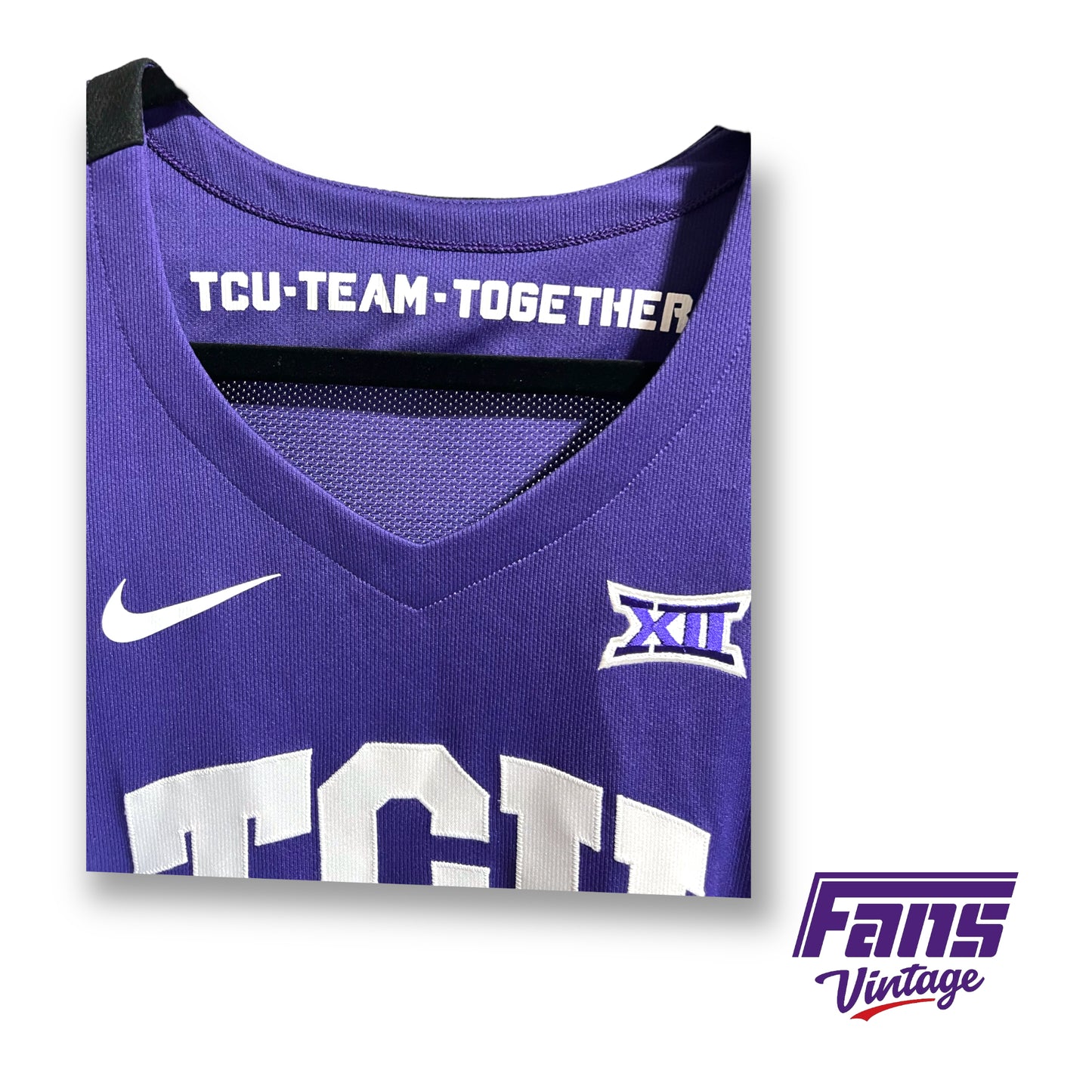 2021 Game Worn Nike TCU Basketball jersey