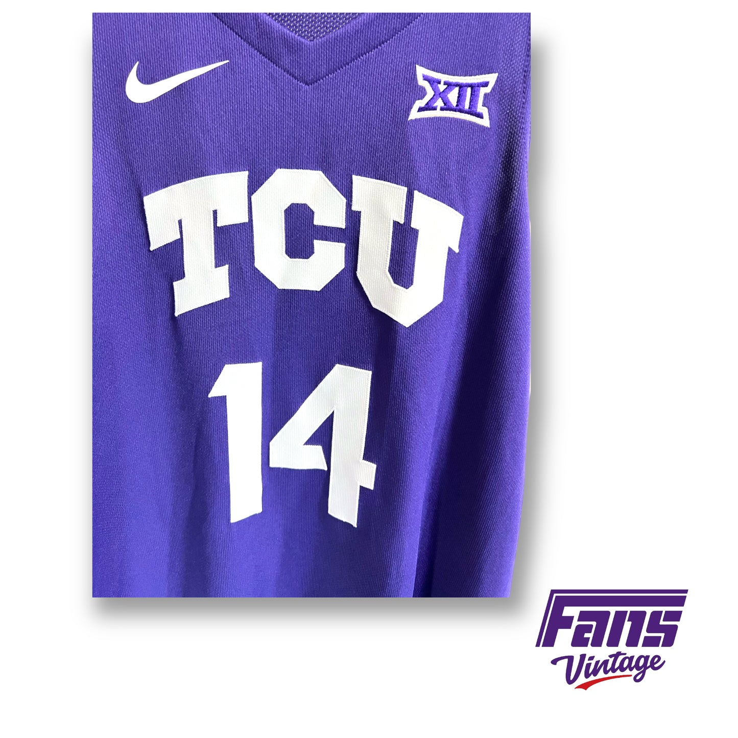 2021 Game Worn Nike TCU Basketball jersey