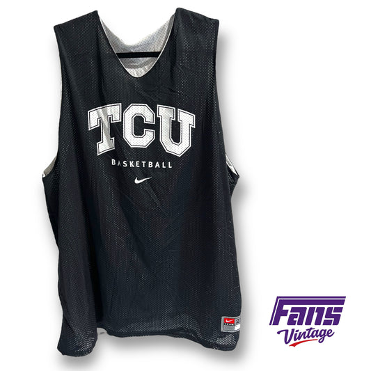 Nike TCU Basketball Team Issued throwback style mesh practice jersey - Reversible