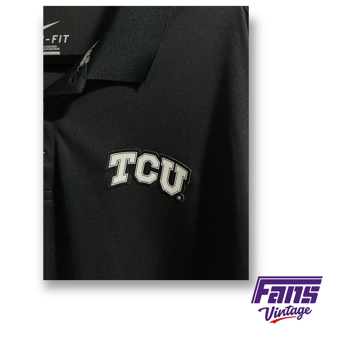 Nike TCU team issued dri-fit polo