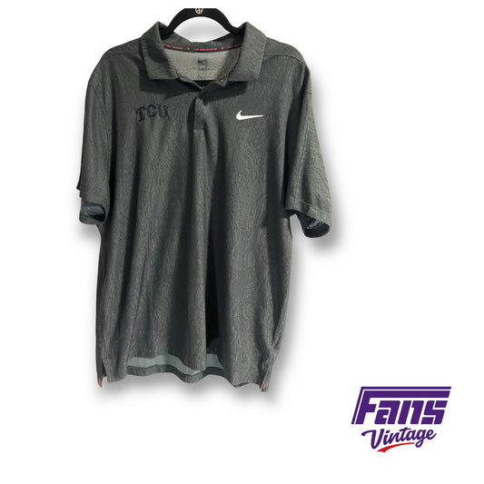 Exclusive Nike Tiger Woods TCU coach issued polo - Unique Pattern