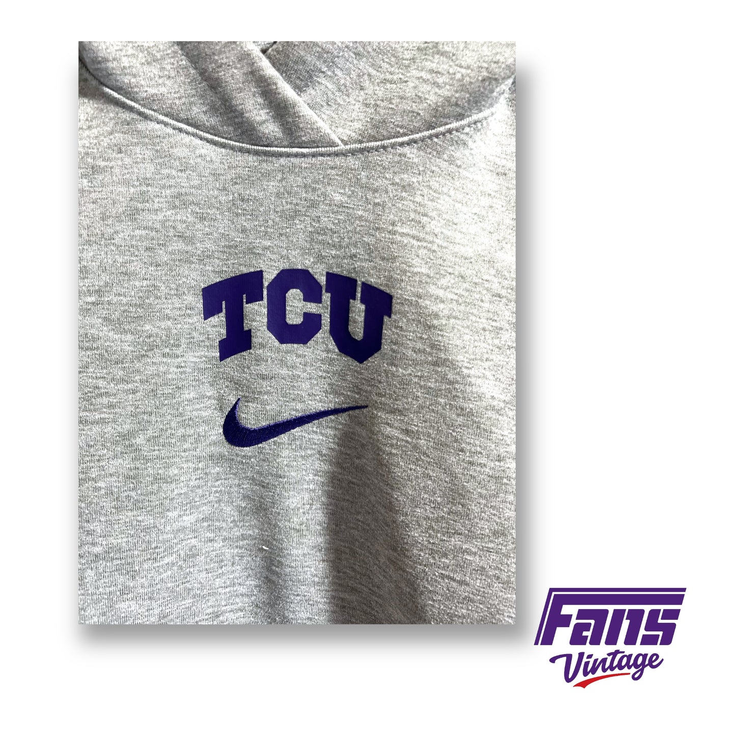 Nike TCU team issued Premium Travel hoodie - Center Swoosh!