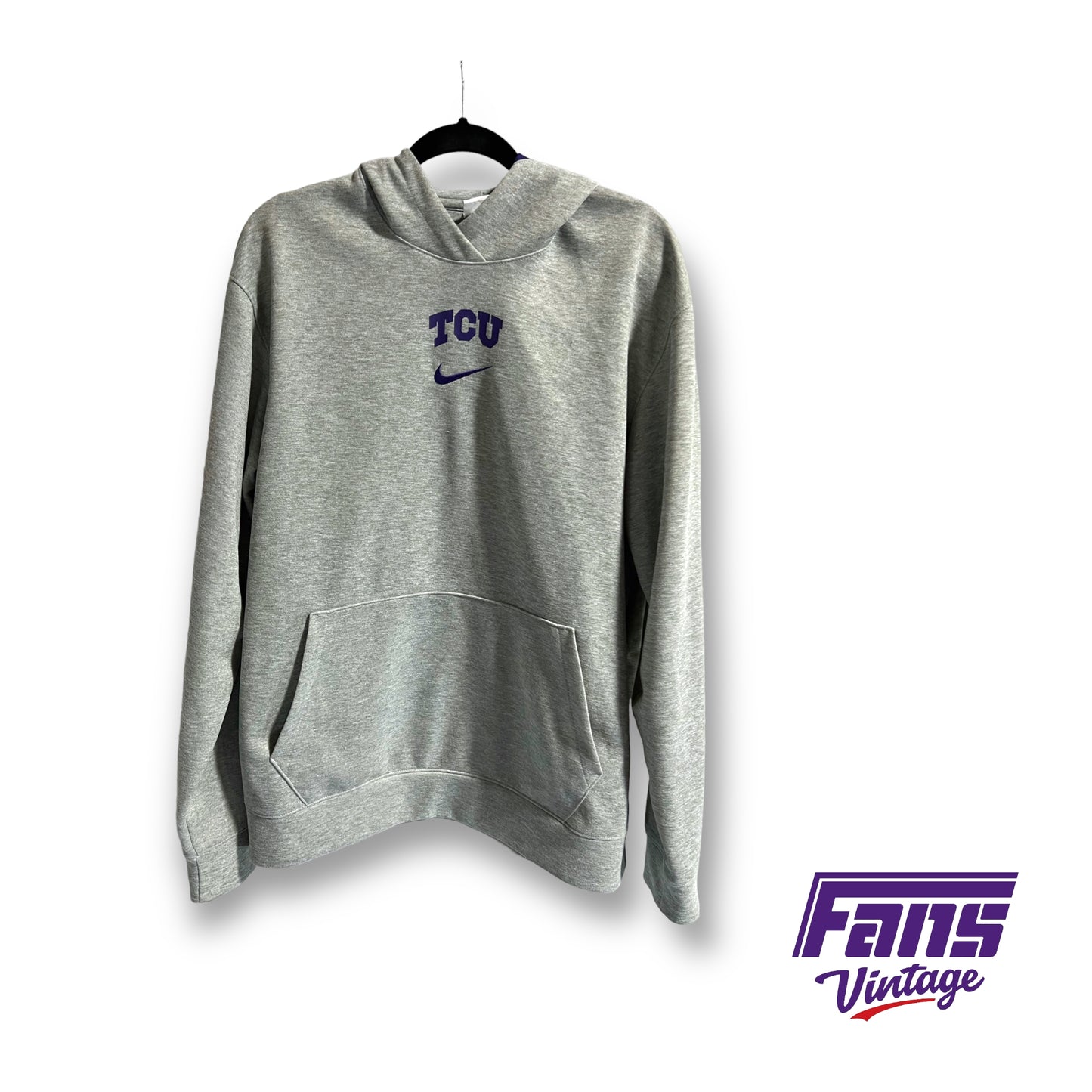 Nike TCU team issued Premium Travel hoodie - Center Swoosh!