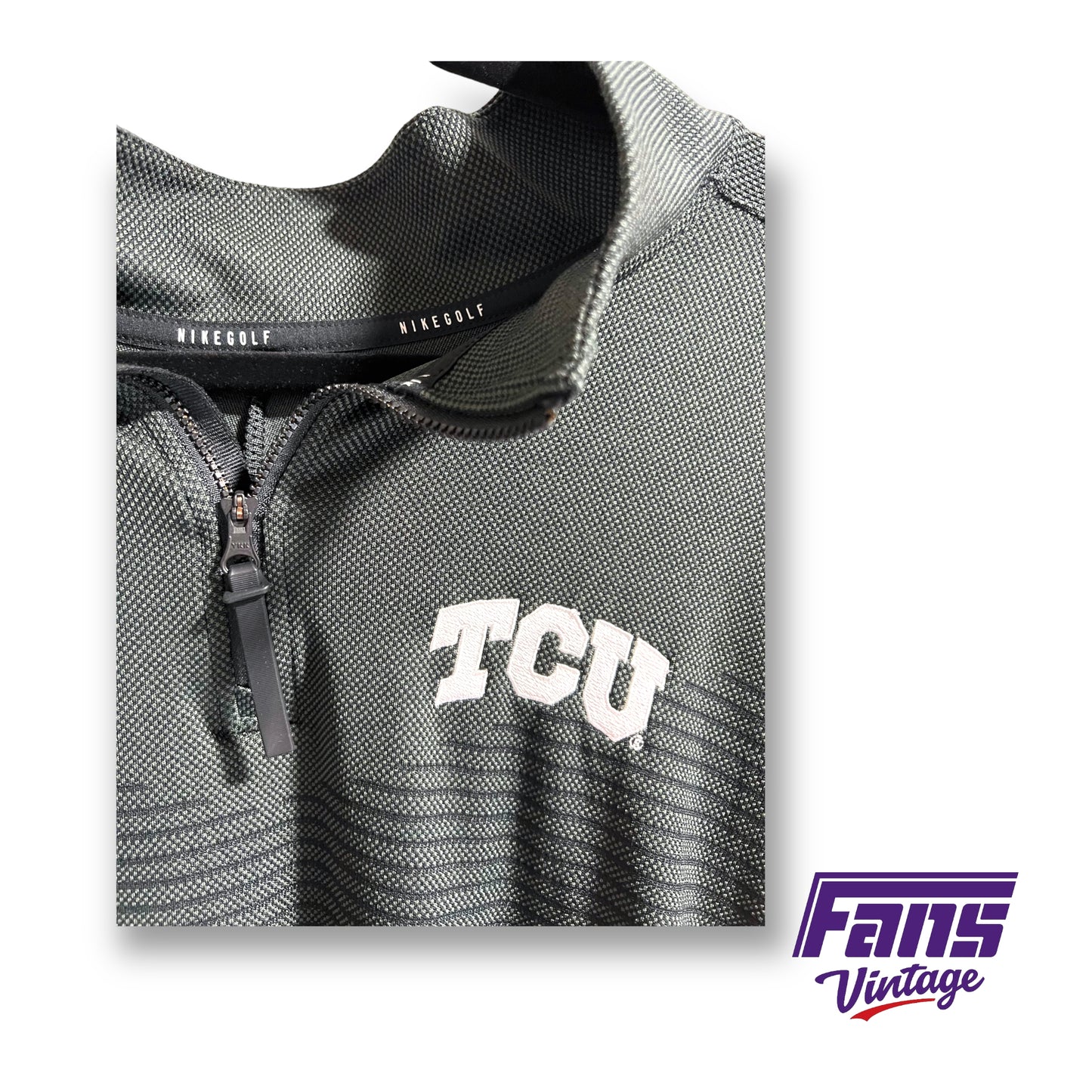 Nike TCU coach issued quarter-zip pullover