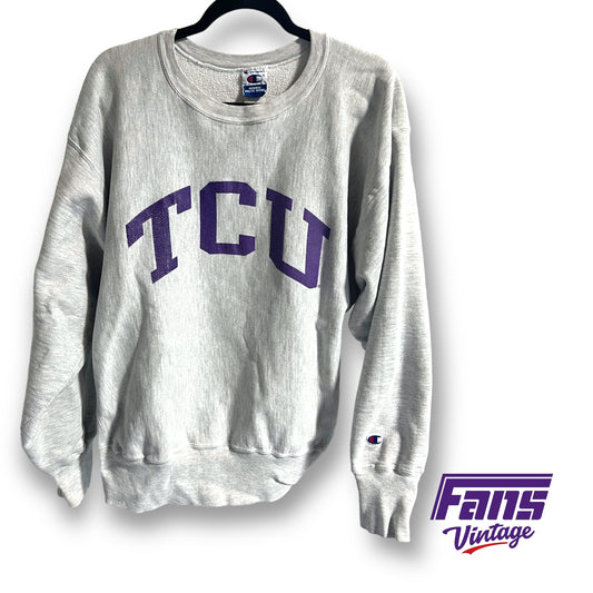 90s Vintage TCU Crewneck Sweater -Champion Brand