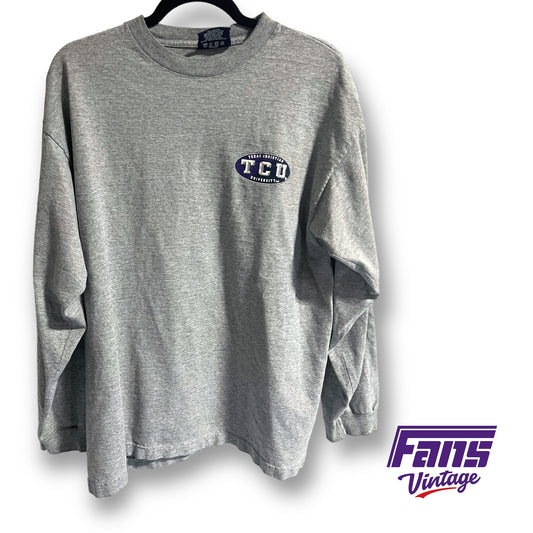 90s vintage TCU long sleeve tee - Unique colorway!