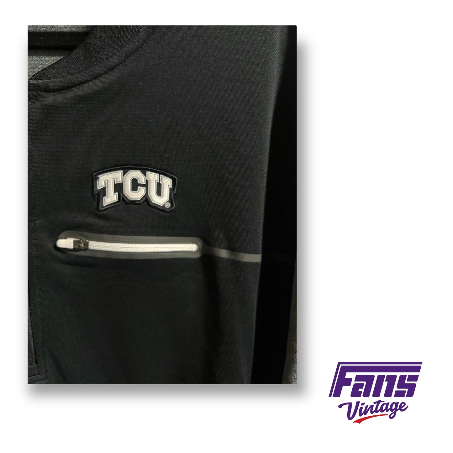 Exclusive Nike TCU coach issued half-zip pullover