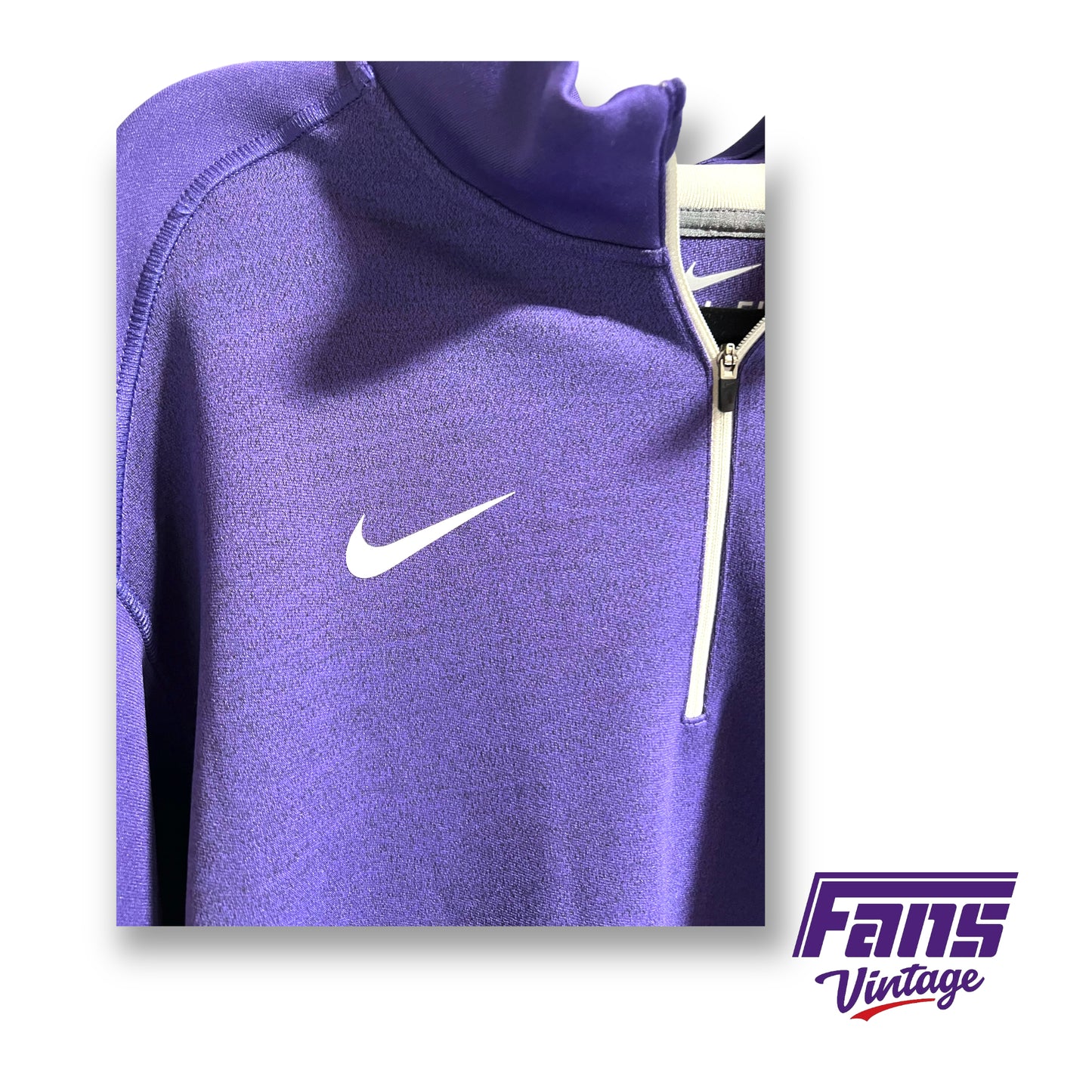 Nike TCU coach issued quarter-zip pullover