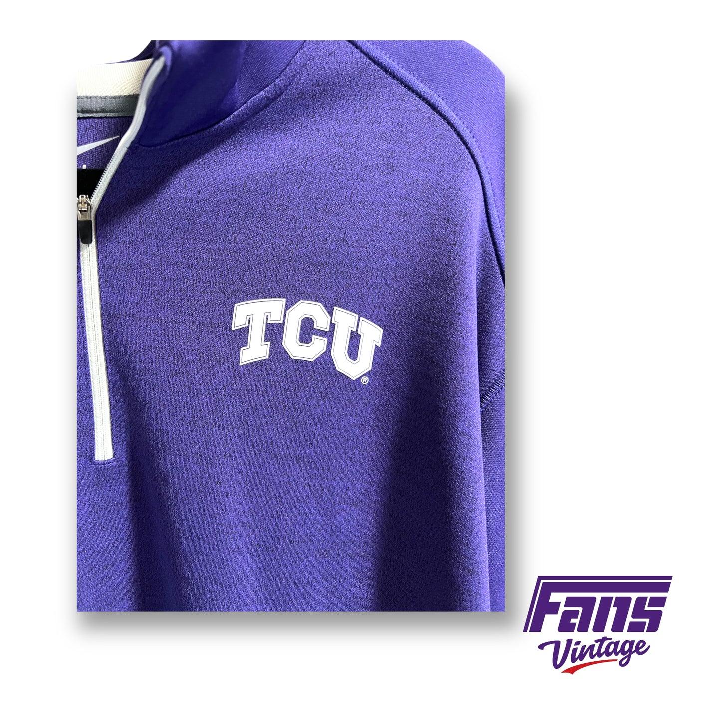 Nike TCU coach issued quarter-zip pullover