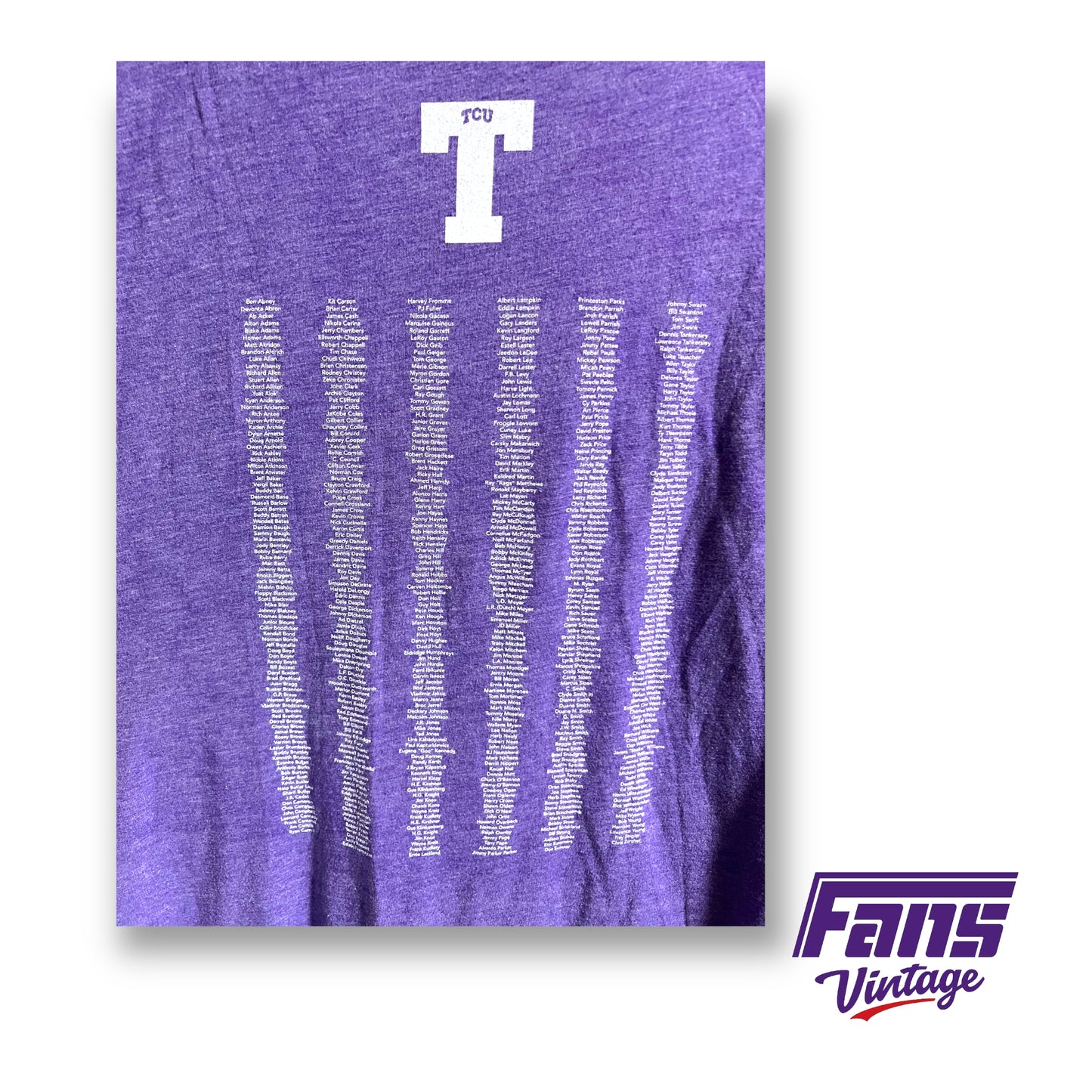 Block T TCU Basketball Alumni tee