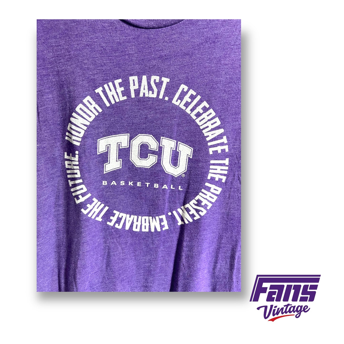 Block T TCU Basketball Alumni tee