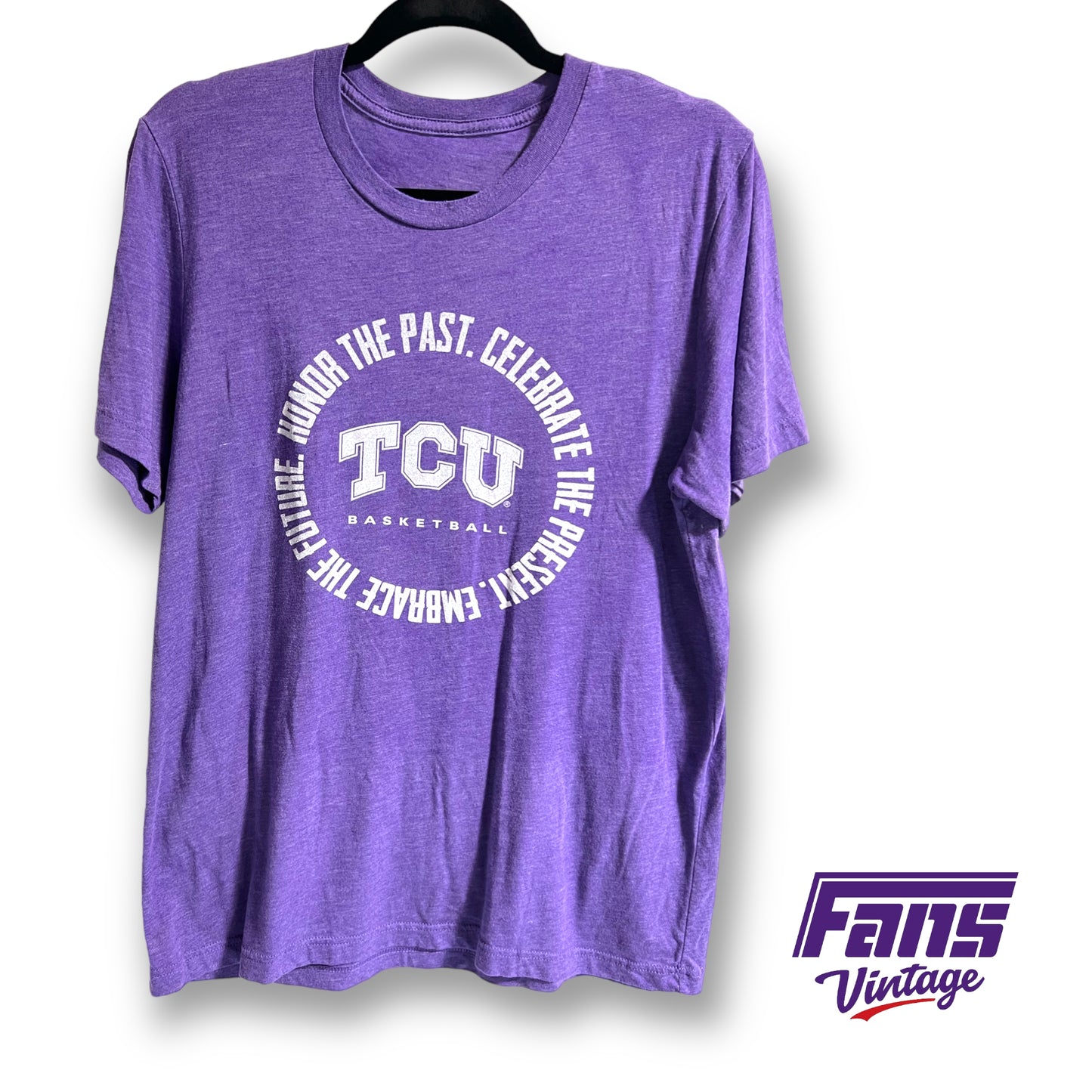 Block T TCU Basketball Alumni tee