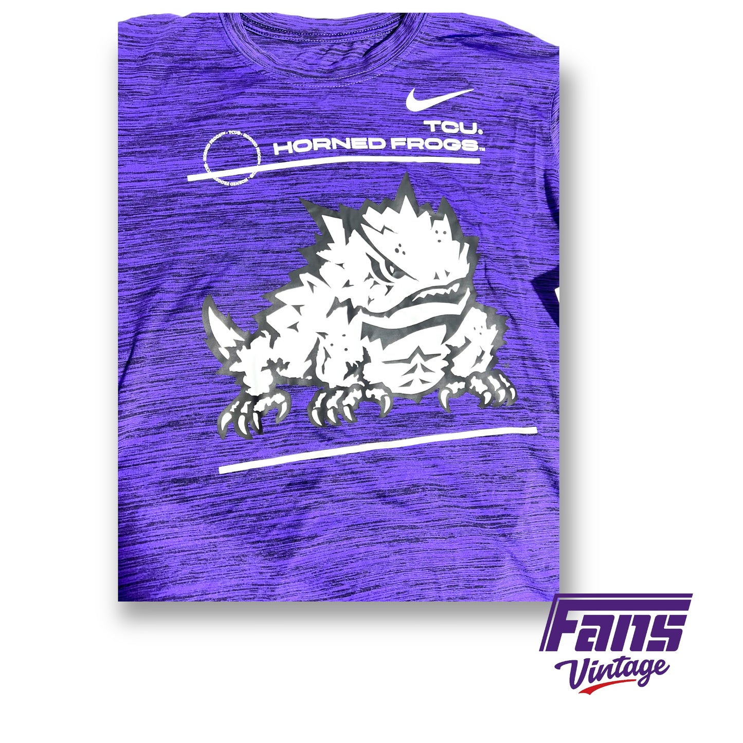 Nike TCU team issued dri-fit shirt - Big Horned Frog logo