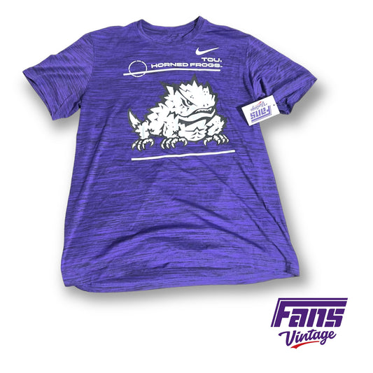 Nike TCU team issued dri-fit shirt - Big Horned Frog logo