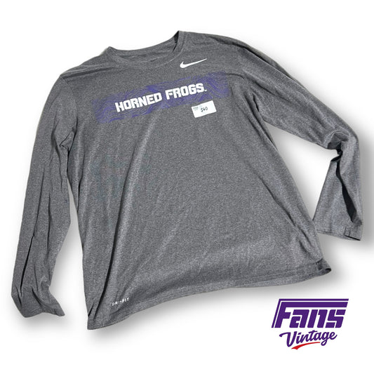 TCU Baseball Team Issued Nike Drifit Longsleeve Tee